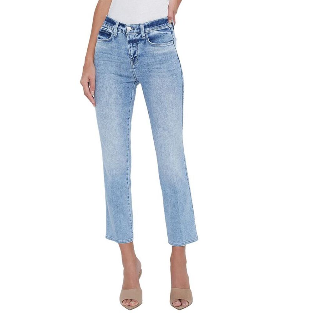 L’Agence Womens  Alexia High Rise Crop Cigarette Jean